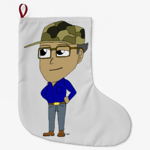chibi large christmas stocking