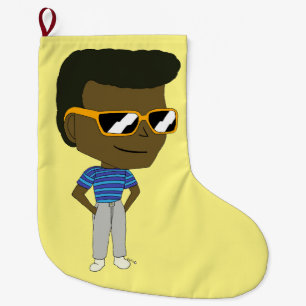 chibi large christmas stocking