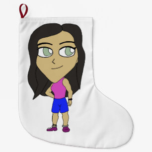 chibi  large christmas stocking