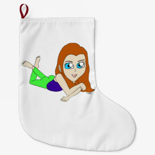 chibi  large christmas stocking