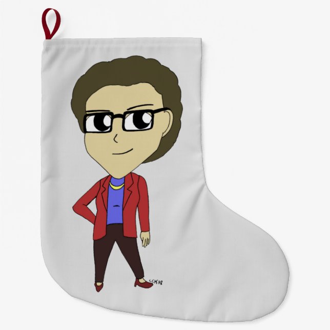 chibi   large christmas stocking (Front)