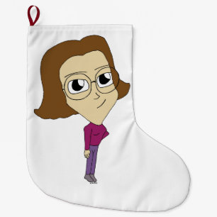 chibi large christmas stocking
