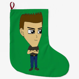 chibi large christmas stocking