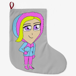 chibi    large christmas stocking