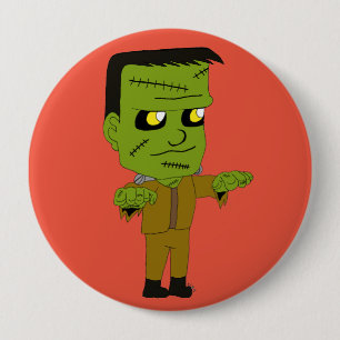chibi monster 4 inch round button
