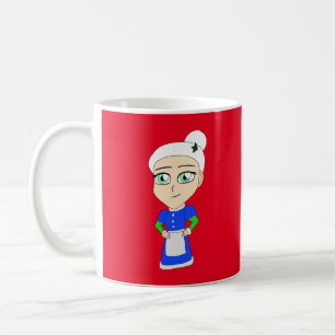 Chibi Mrs. Claus blue suit Coffee Mug