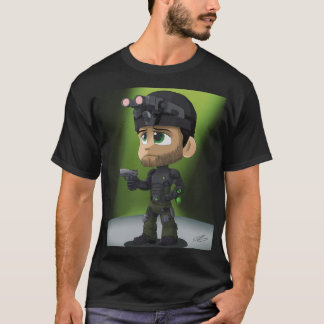 Chibi Night‑Ops Stealth Operative T-Shirt