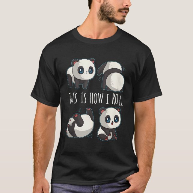Chibi Panda For Little Bear Panda Panda T-Shirt (Front)