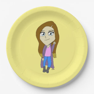 Chibi paper plate