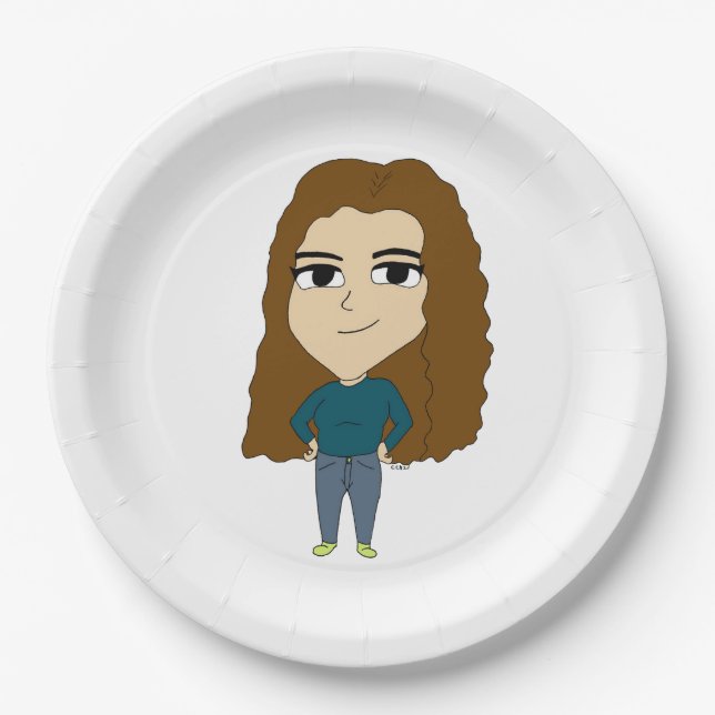 chibi     paper plate (Front)
