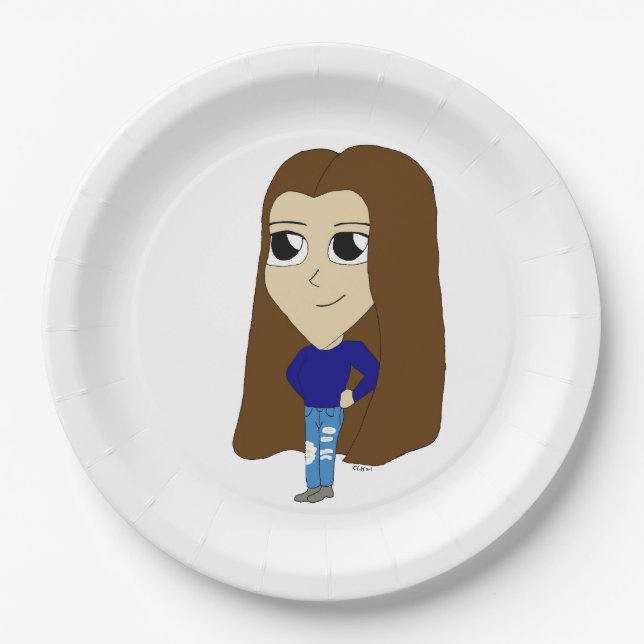 chibi   paper plate (Front)