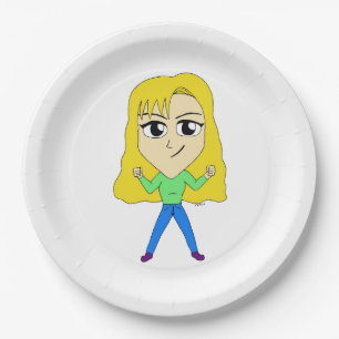 chibi paper plate