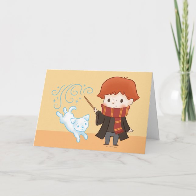 Chibi Ron Weasley Patronus Card (Front)
