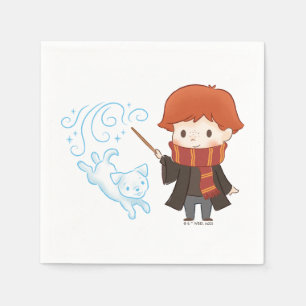 Chibi Ron Weasley Patronus Napkin