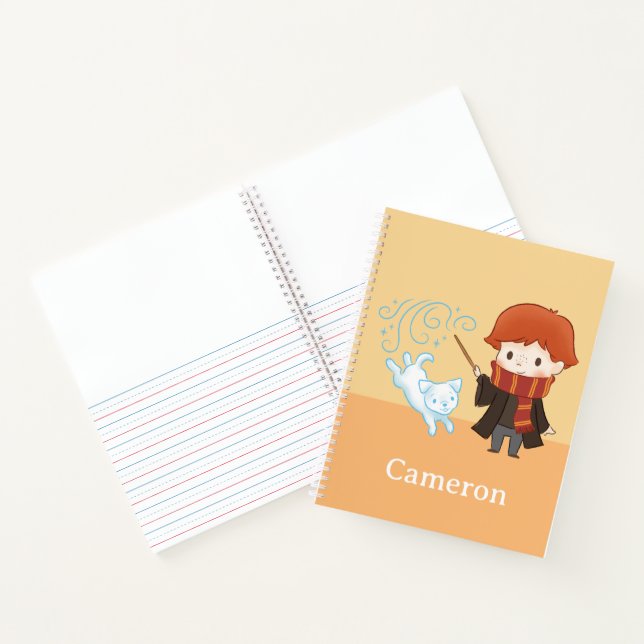 Chibi Ron Weasley Patronus Notebook (Inside)