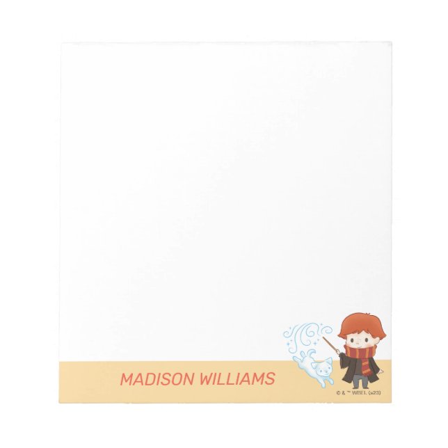 Chibi Ron Weasley Patronus Notepad (Front)