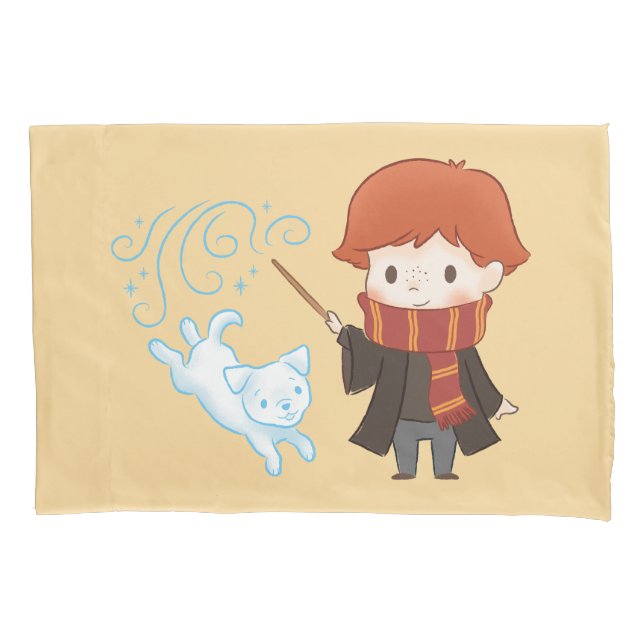 Chibi Ron Weasley Patronus Pillowcase (Front)