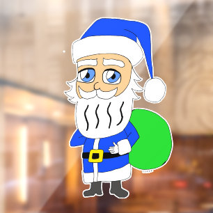 chibi Santa Claus Window Cling