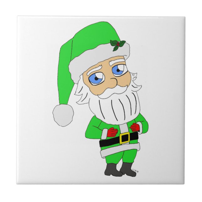 Chibi Santa green suit Tile (Front)