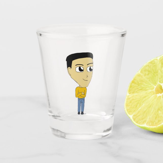 chibi   shot glass (Front)