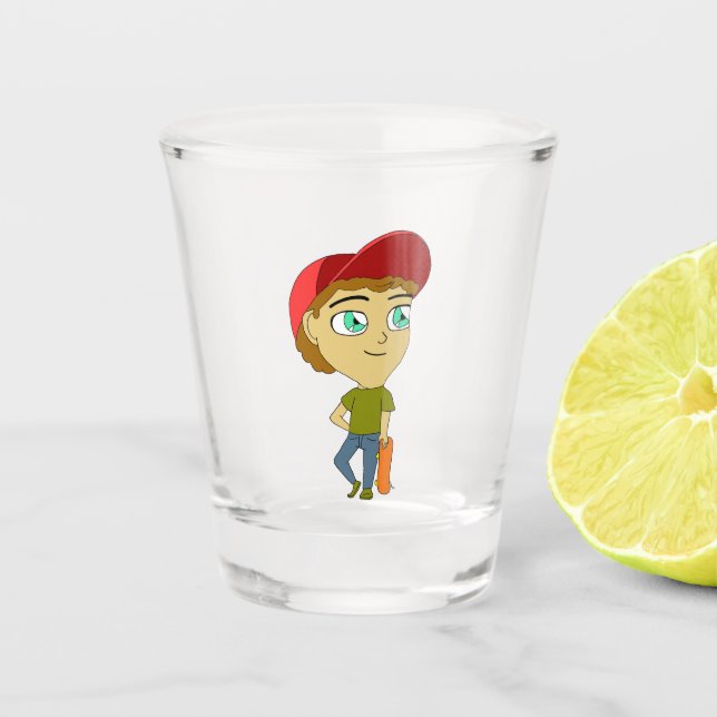 chibi    shot glass (Front)