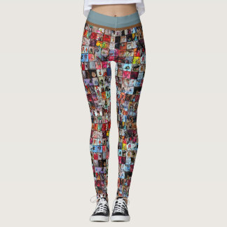 Chibi Sketch Photo Wall Leggings