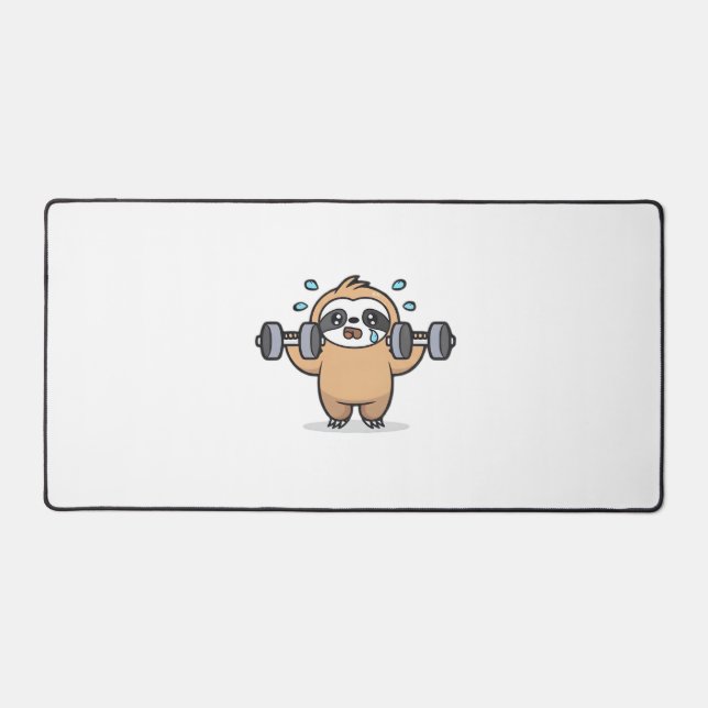 Chibi Sloth Gym Échec - Cute Kawaii Drôle Entraîne (Recto)