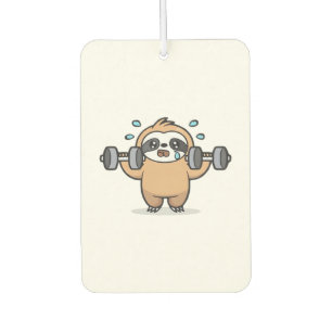Chibi Sloth Gym Fail � Cute Kawaii Funny Workout A Air Freshener