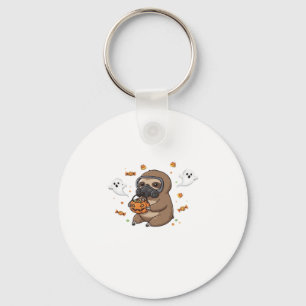 Chibi Sloth Hazmat Halloween Oversized T-Shirt Keychain