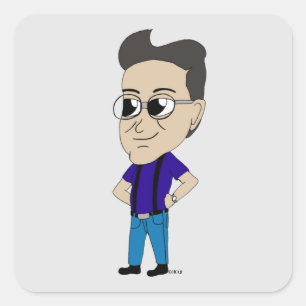 chibi square sticker