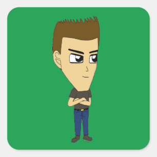 chibi square sticker