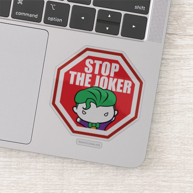 Chibi "Stop The Joker" Sign (Detail)