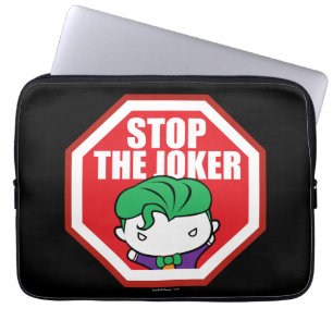 Chibi "Stop The Joker" Sign Laptop Sleeve