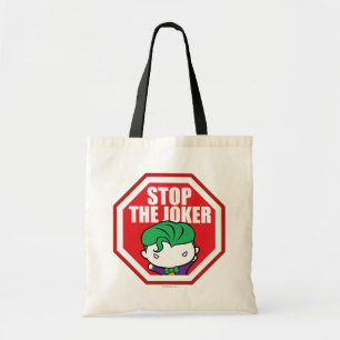 Chibi "Stop The Joker" Sign Tote Bag