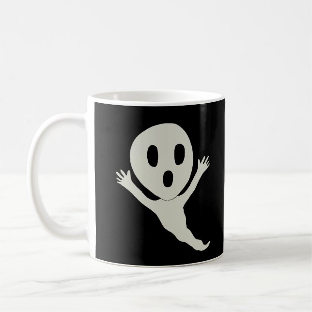 Chibi style ghost  coffee mug (Left)