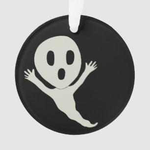 Chibi style ghost   ornament