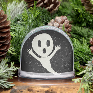 Chibi style ghost  snowglobe