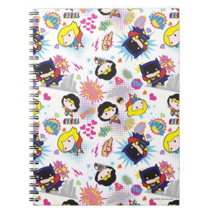 Chibi Super Heroine Pattern Notebook
