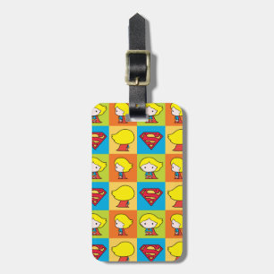 Chibi Supergirl Character Turnaround Luggage Tag