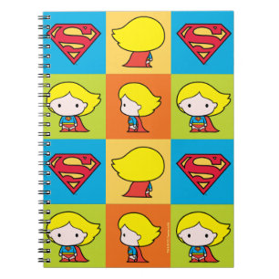 Chibi Supergirl Character Turnaround Notebook