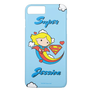 Chibi Supergirl Flying Rainbow iPhone 8 Plus/7 Plus Case
