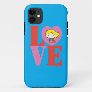 Chibi Supergirl LOVE iPhone 11 Case