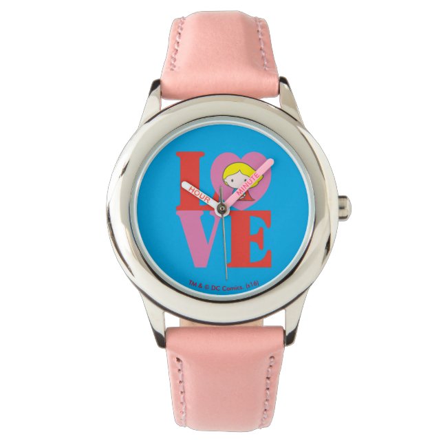 Chibi Supergirl LOVE Watch (Front)