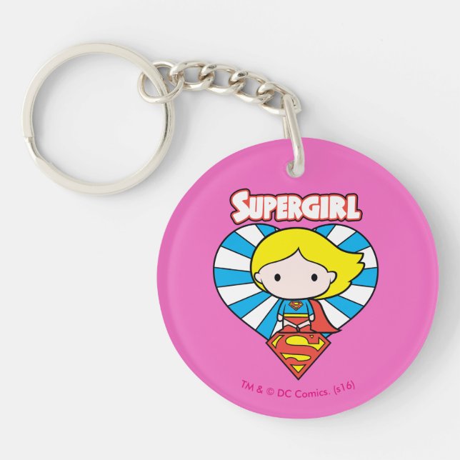 Chibi Supergirl Starburst Coeur et logo (Devant)
