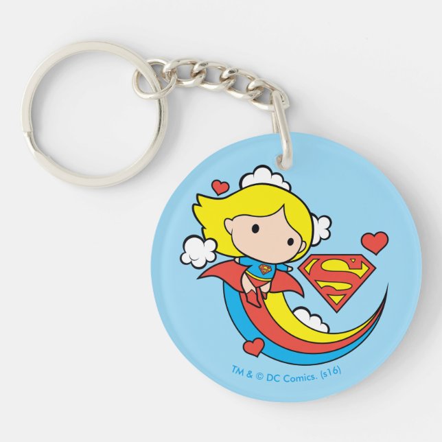 Chibi Supergirl volant arc-en-ciel (Devant)