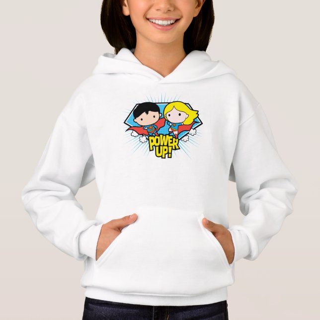 Chibi Superman & Chibi Supergirl Power Up! (Front)