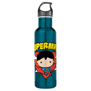 Chibi Superman Polka Dot Shield and Name 710 Ml Water Bottle
