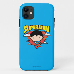 Chibi Superman Polka Dot Shield and Name iPhone 11 Case