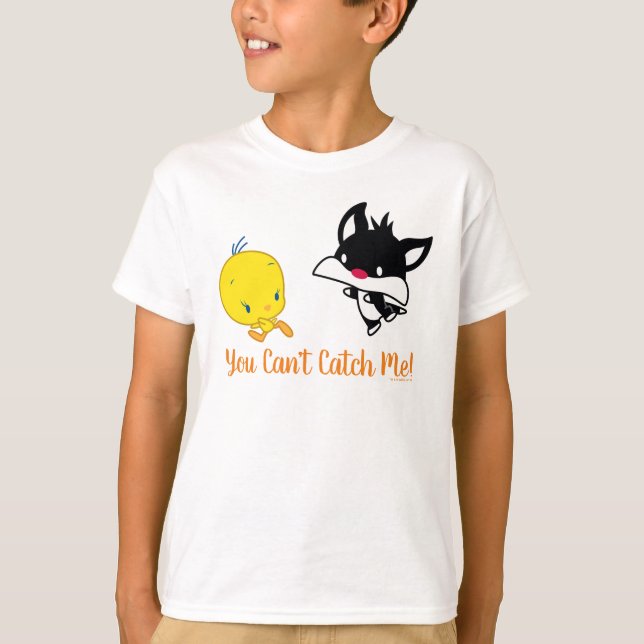 Chibi SYLVESTER™ Chasing TWEETY™ T-Shirt (Front)