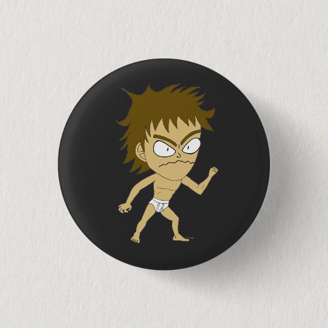 chibi  T-Shirt 1 Inch Round Button (Front)